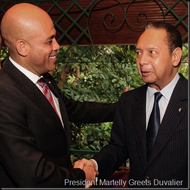 Martelly and Duvalier